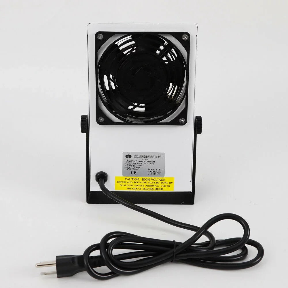 OUKANING 110V Ionizing Air Blower Ion Fan Discharge Static Eliminator Anti-Static Ionizer