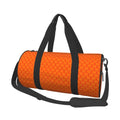 Coaee Orange Scales Large Capacity Travel Luggage Bag Cylinder Gym Bag Fluid Sports Bag with Pocket and Compartment