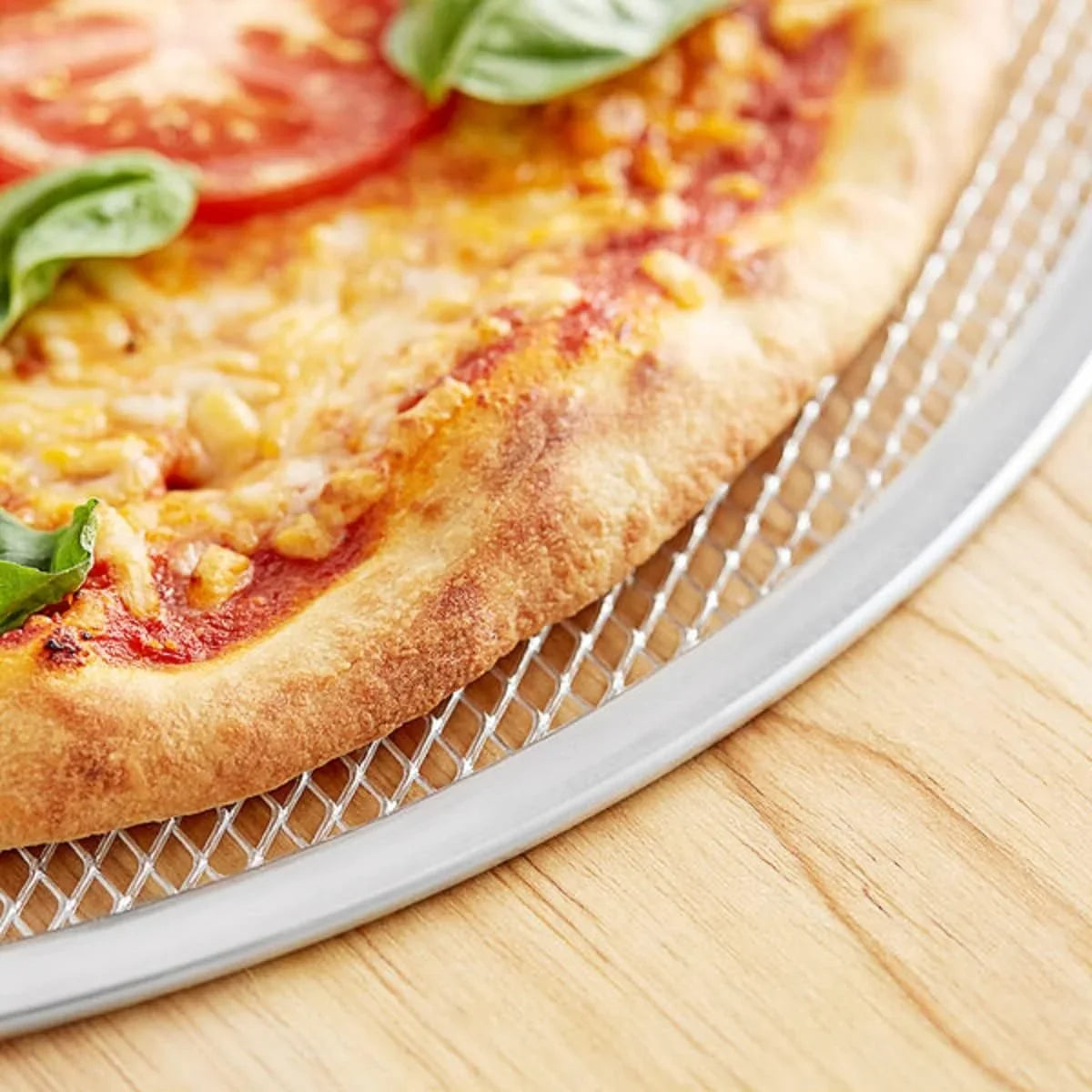 TrueCraftware- Set of 2 Aluminum 20” Pizza Baking Monitor Seamless Rim- Bakeware Pizza Monitor Round Pizza Pan Tray Round Baking Tray for Home Kitchen Pizzeria & Restaurants