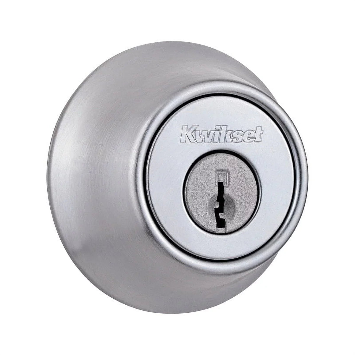Kwikset 96600-667 Mobile Home Single Cylinder Deadbolt, Satin Chrome, Each