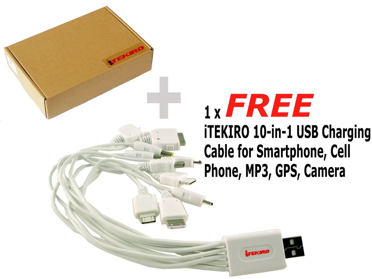 iTEKIRO 65W AC Adapter for Ideapad 100S 80R900BYCF, 100S 80R900C0CF, 100S 80R900FYUS, 110, 110-14IBR 80T6 14", 110 80T6000WUS, 110 80T6000XUS, 110 80T60020CF
