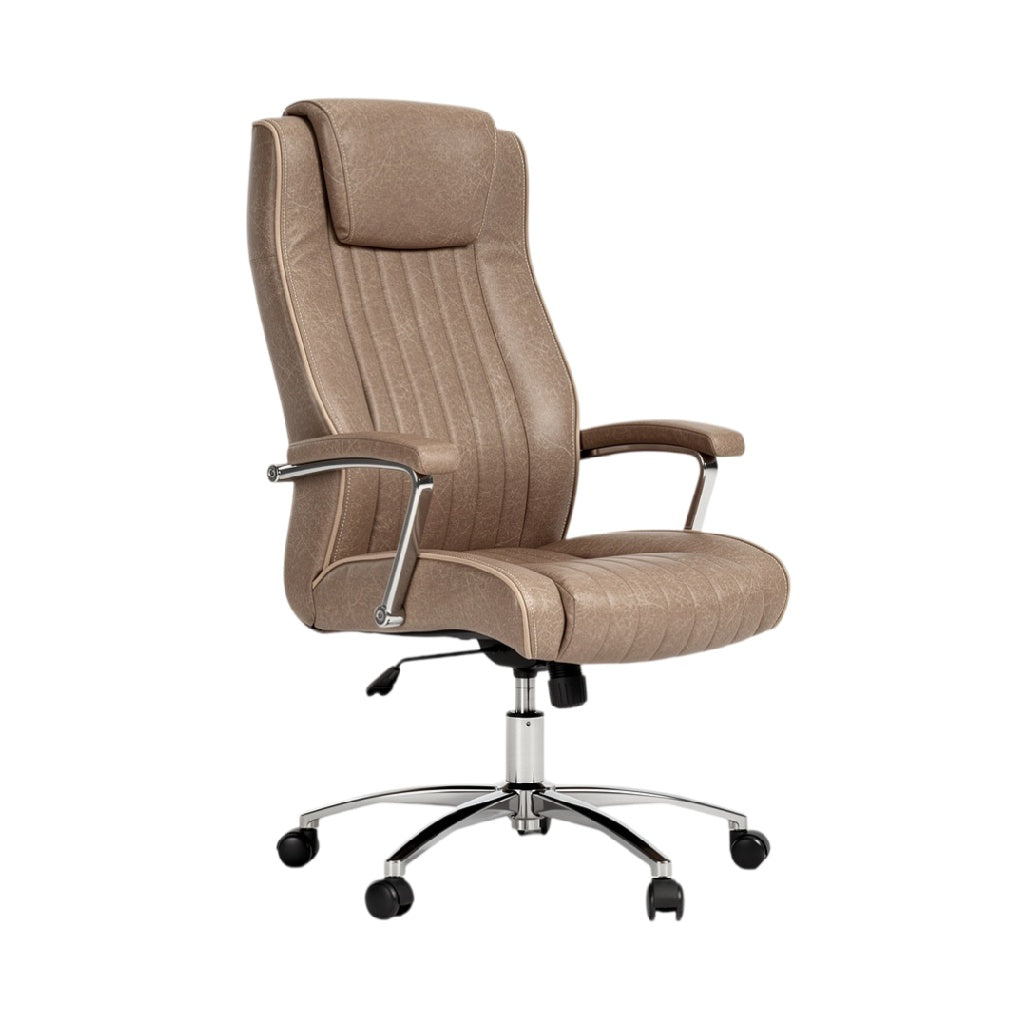 Ergonomic Executive Office Chair with Adjustable Height and Rollable Basesales
