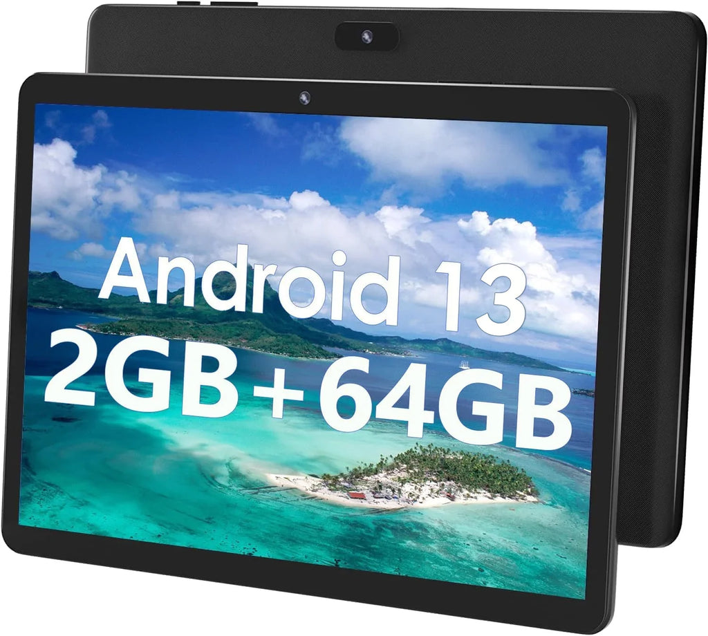 SGIN 10in Android 13 Tablet 2gb RAM 64gb ROM 800*1280 IPS HD Monitor 4-Core Allwinner 133, 2MP + 5MP