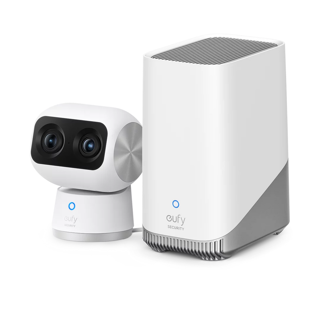 eufy Security Indoor Cam S350 with HomeBase 3, Dual Cameras, 4K UHD Resolution Security Camera with 8× Zoom and 360° PTZ, Human/Pet AI, Dual-Band Wi-Fi 6