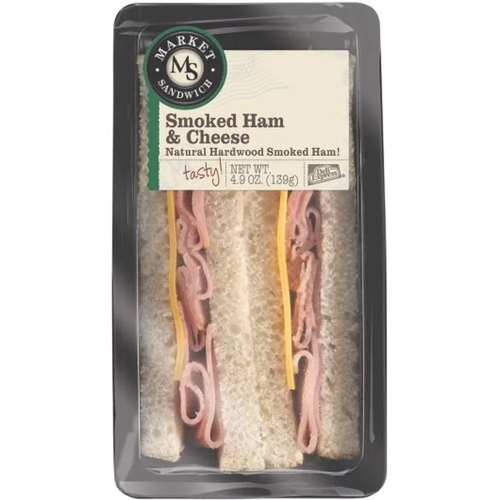 Deli Express Smoked Ham and Cheese Wedge Sandwich 4.9oz (PACK OF 10)