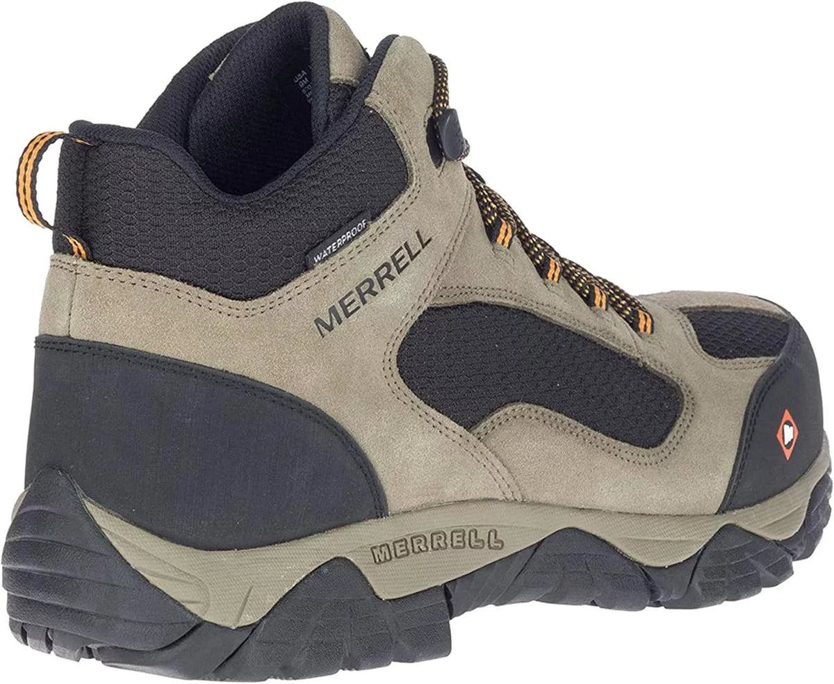 Merrell Men's Moab Onset Fluid Work Boot Composite Toe Stone 8 1/2 D(M) US