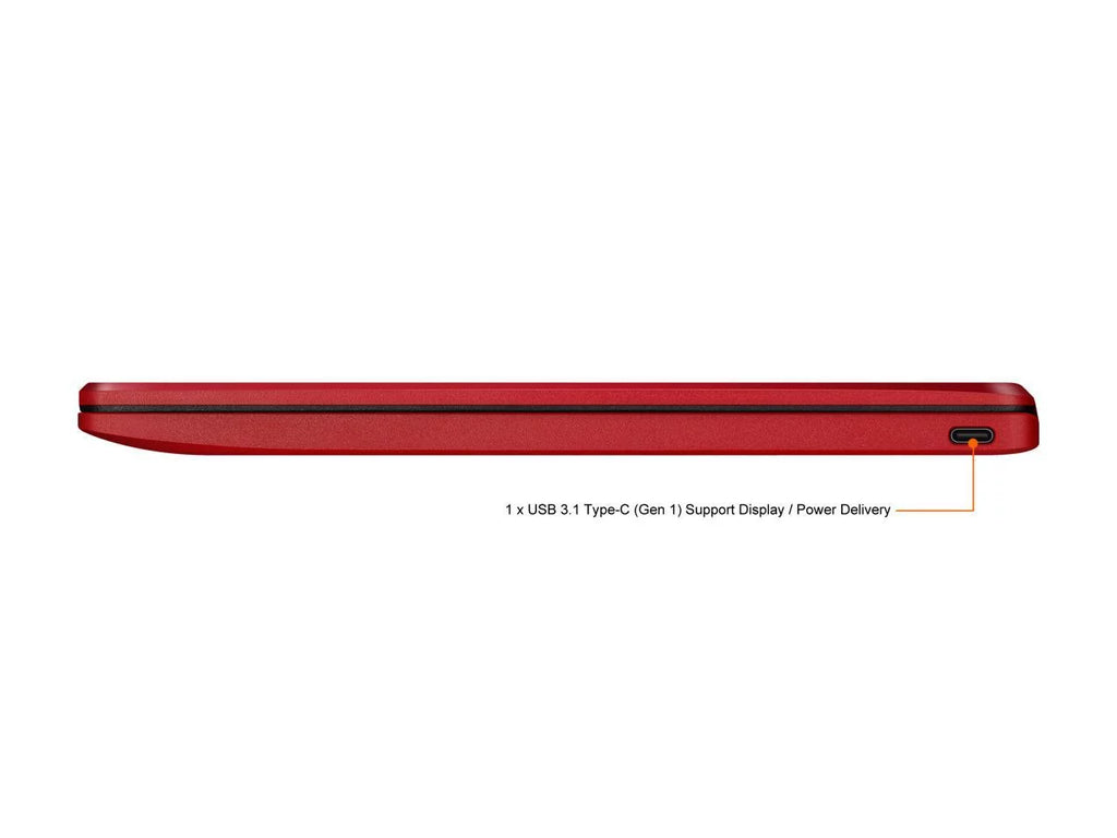 Chromebook Mobile pc in Red, 12, Celeron, 32GB Flash Storage, 4GB RAM, C223NA-DH02-RD
