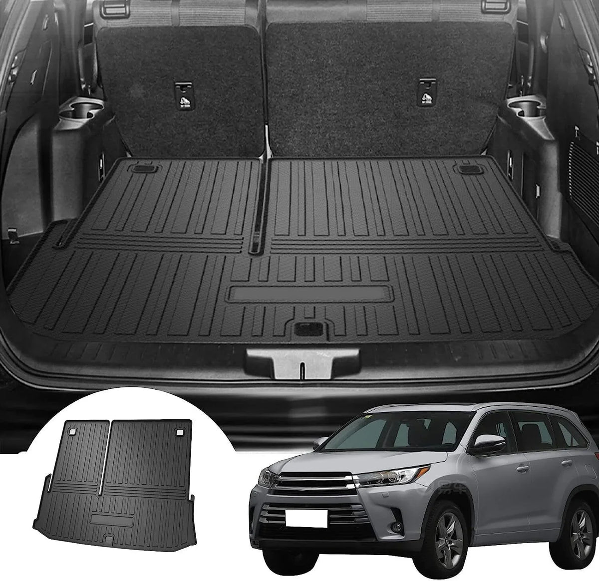 Cargo Mats Trunk Liner for Toyota Highlander 2020-2023 Liquid Custom Mat