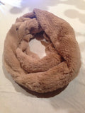 Antique Vintage Styled infinity scarf cool Furry knit