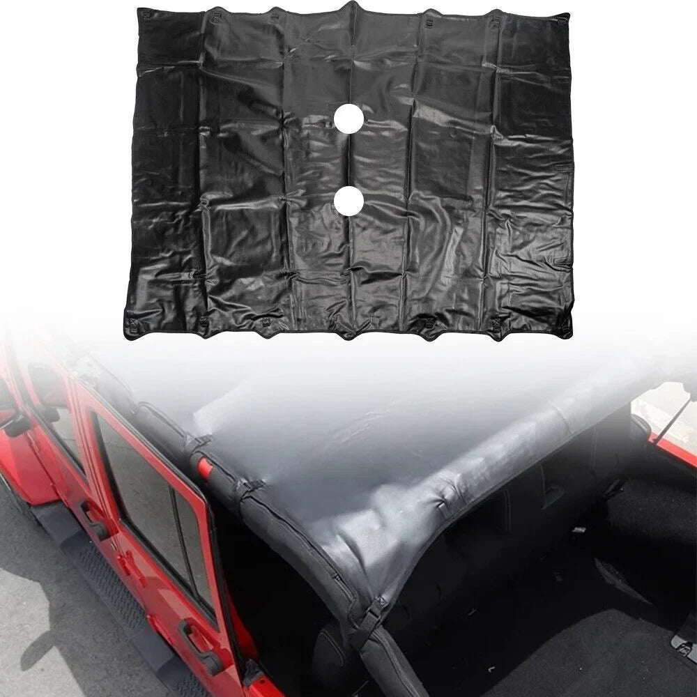 JLLOM Leather Top Sunshade Protection for Jeep Wrangler JK JKU 07-18 - Ultimate Sun Protection for Your Ride