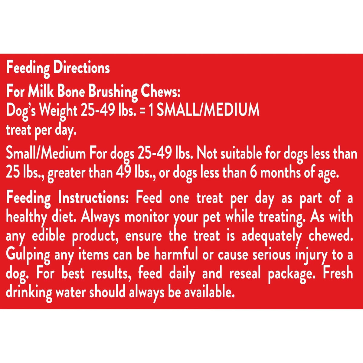 Milk-Bone Brushing Chews Daily Dental Dog Treats, Small/Medium, 19.6 Oz. Bag, 25 Bones Per Bag