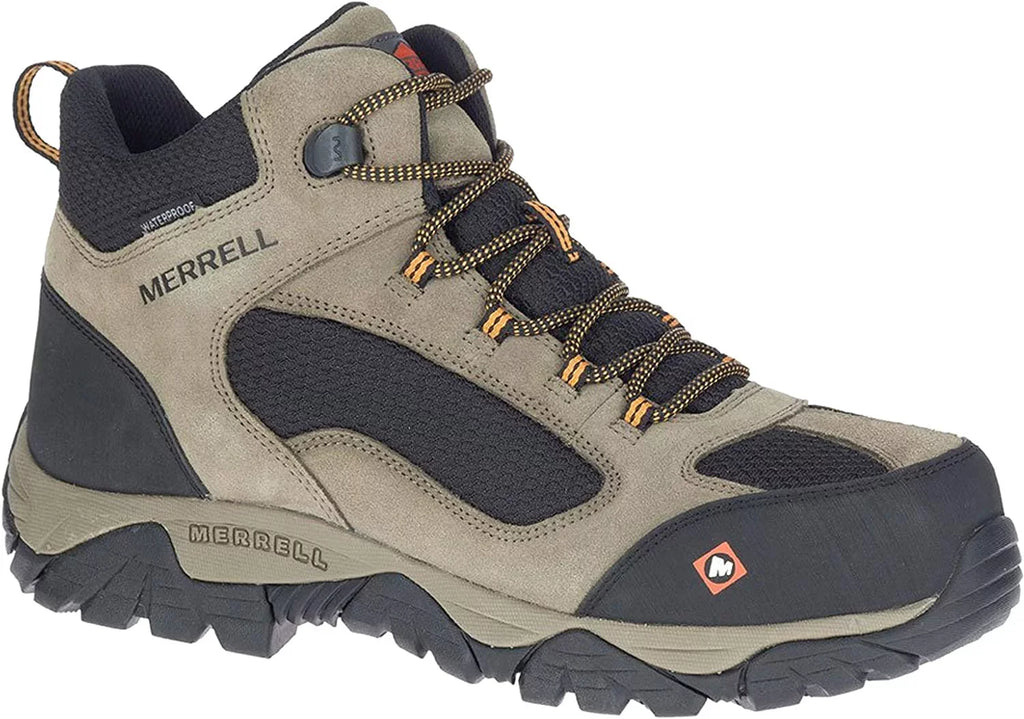 Merrell Men's Moab Onset Fluid Work Boot Composite Toe Stone 8 1/2 D(M) US