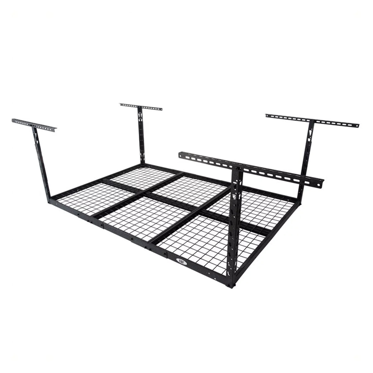 CAT 72 x 48 Inch Steel Adjustable Garage Ceiling Storage Rack System, Black