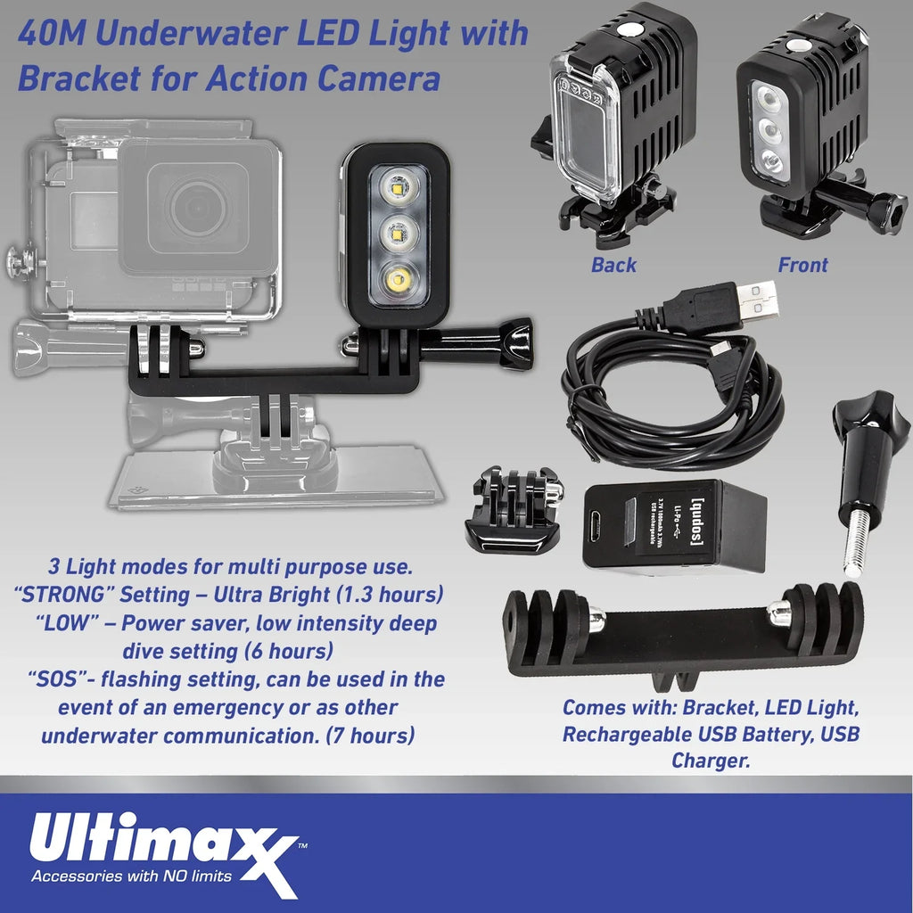 Ultimaxx Advanced GoPro Hero 12 Bundle - Includes: 3x Replacement Batteries, Dual USB Charger, Carry Case & More (26pc Bundle)
