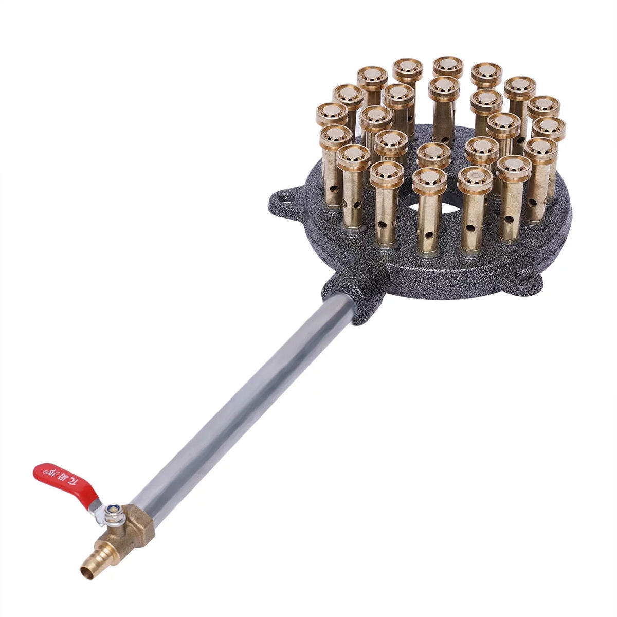 ZhdnBhnos 24-Hole High Pressure Gas Stove Wok Cooker Liquefied Gas Burner For Outdoor Camping