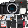 EOS R10 Mirrorless Camera (Body Only) with SanDisk 32GB Memory Card + Case + Tripod + SV Premium Accessory Bundle