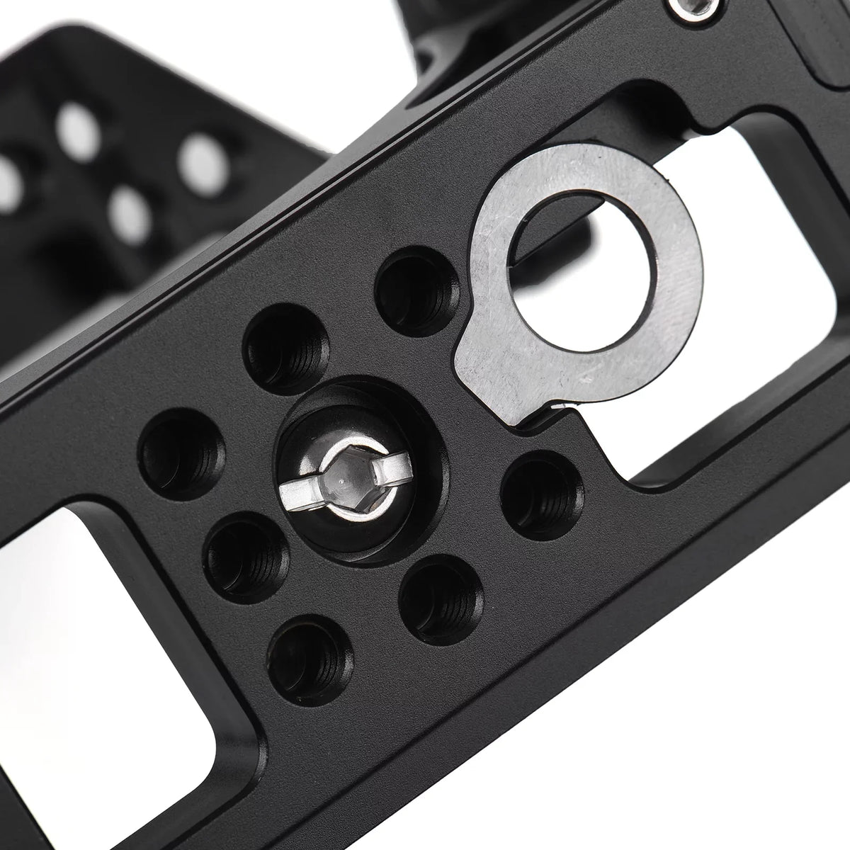 Andoer Cage Aluminum Alloy Video Cage with Cold Shoe Mounts Numerous 14 Inch Screw Holes Replacement for A7IV/ A7M4/ A1/ A7R4/ A7S3