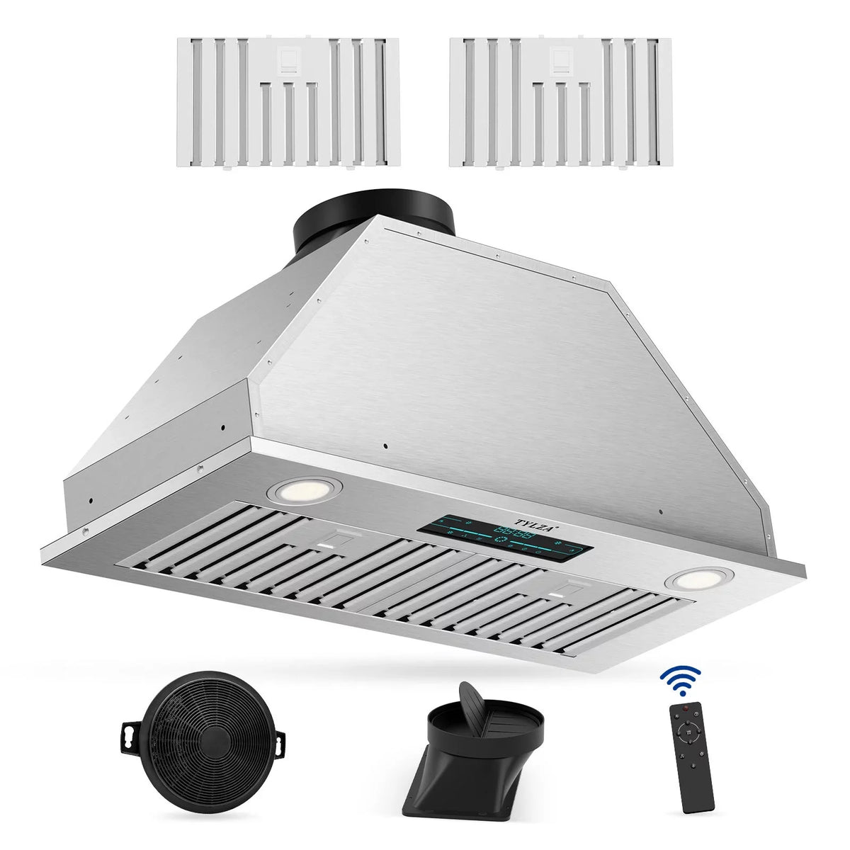 30" Under Cabinet Range Hood Kitchen Stove Vent Hood, with 900 CFM, 4 Speed Gesture Sensing&Touch Control Panel