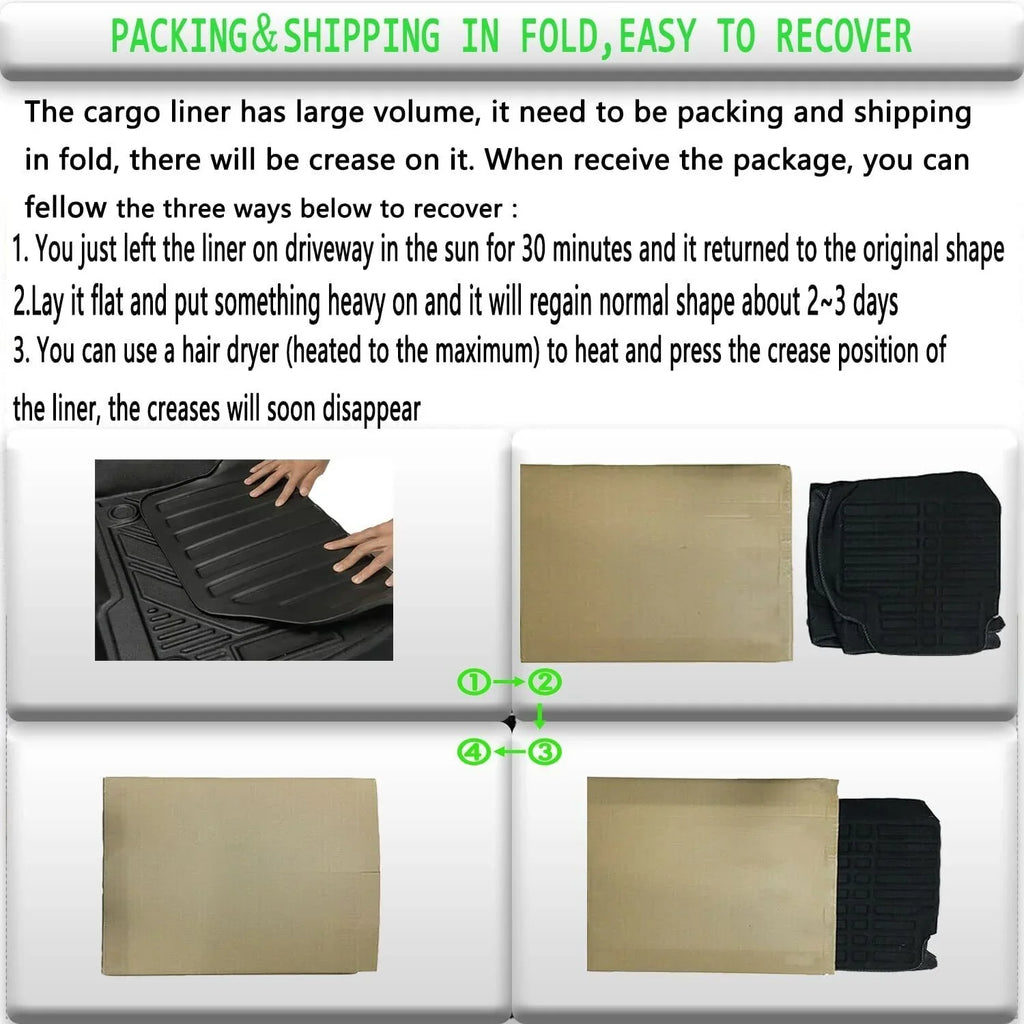 Cargo Mats Trunk Liner for Toyota Highlander 2020-2023 Liquid Custom Mat