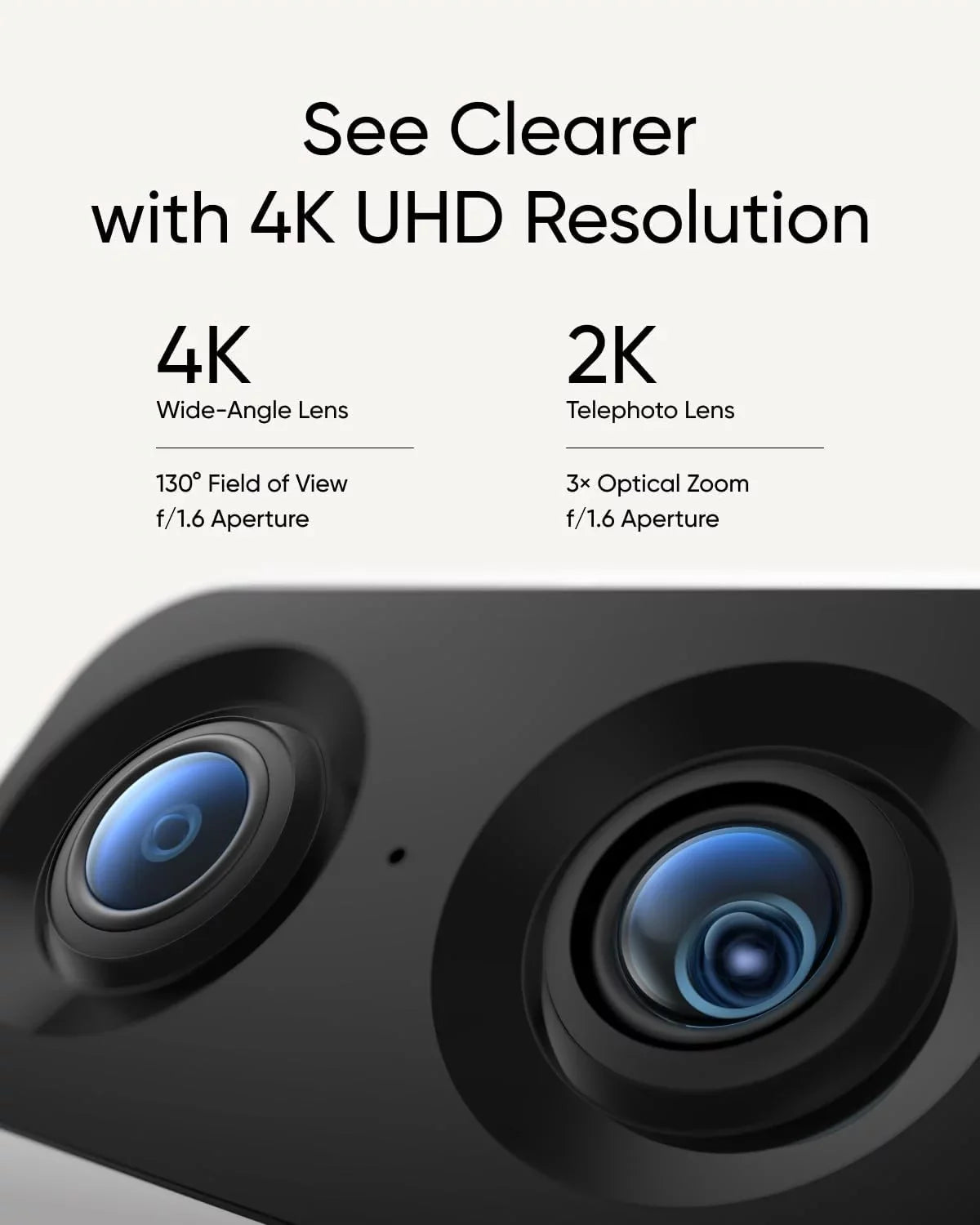 eufy Security Indoor Cam S350 with HomeBase 3, Dual Cameras, 4K UHD Resolution Security Camera with 8× Zoom and 360° PTZ, Human/Pet AI, Dual-Band Wi-Fi 6