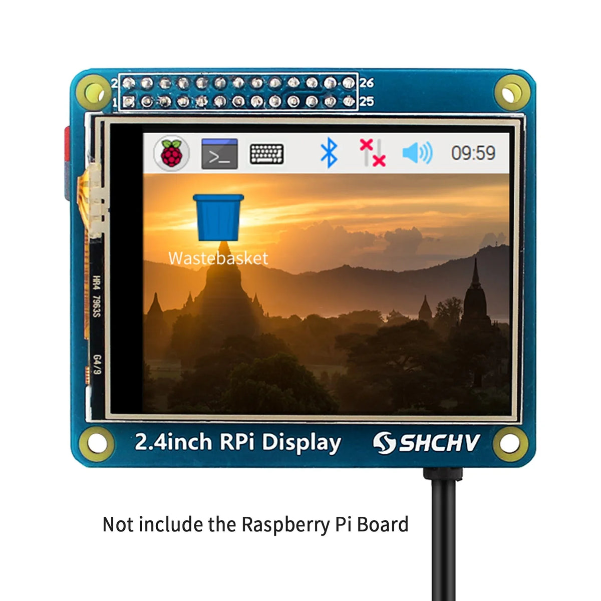 2.4" Touch Display TFT LCD 320*240 Pixel Display for Raspberry Pi 4B 3B+ Zero 2 W