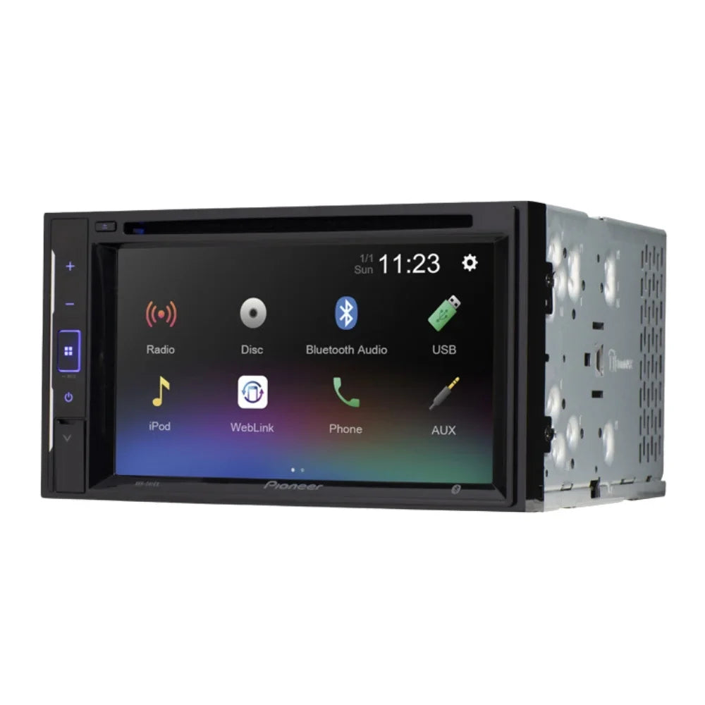 KIT395 Bundle with Pioneer Multimedia DVD Car Stereo and Installation Kit - for 2004-2008 Ford F-150 /Bluetooth Monitor Radio - Backup Camera, Double Din Mounting Kit