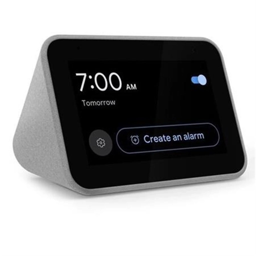 4" Smart Clock with the Google Assistant, Charcoal Pre-owned