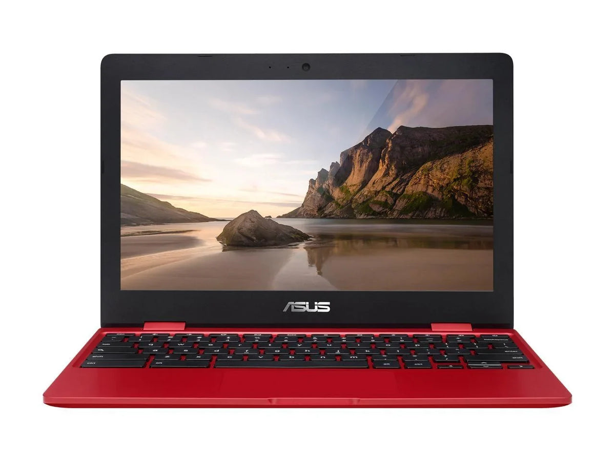 Chromebook Mobile pc in Red, 12, Celeron, 32GB Flash Storage, 4GB RAM, C223NA-DH02-RD