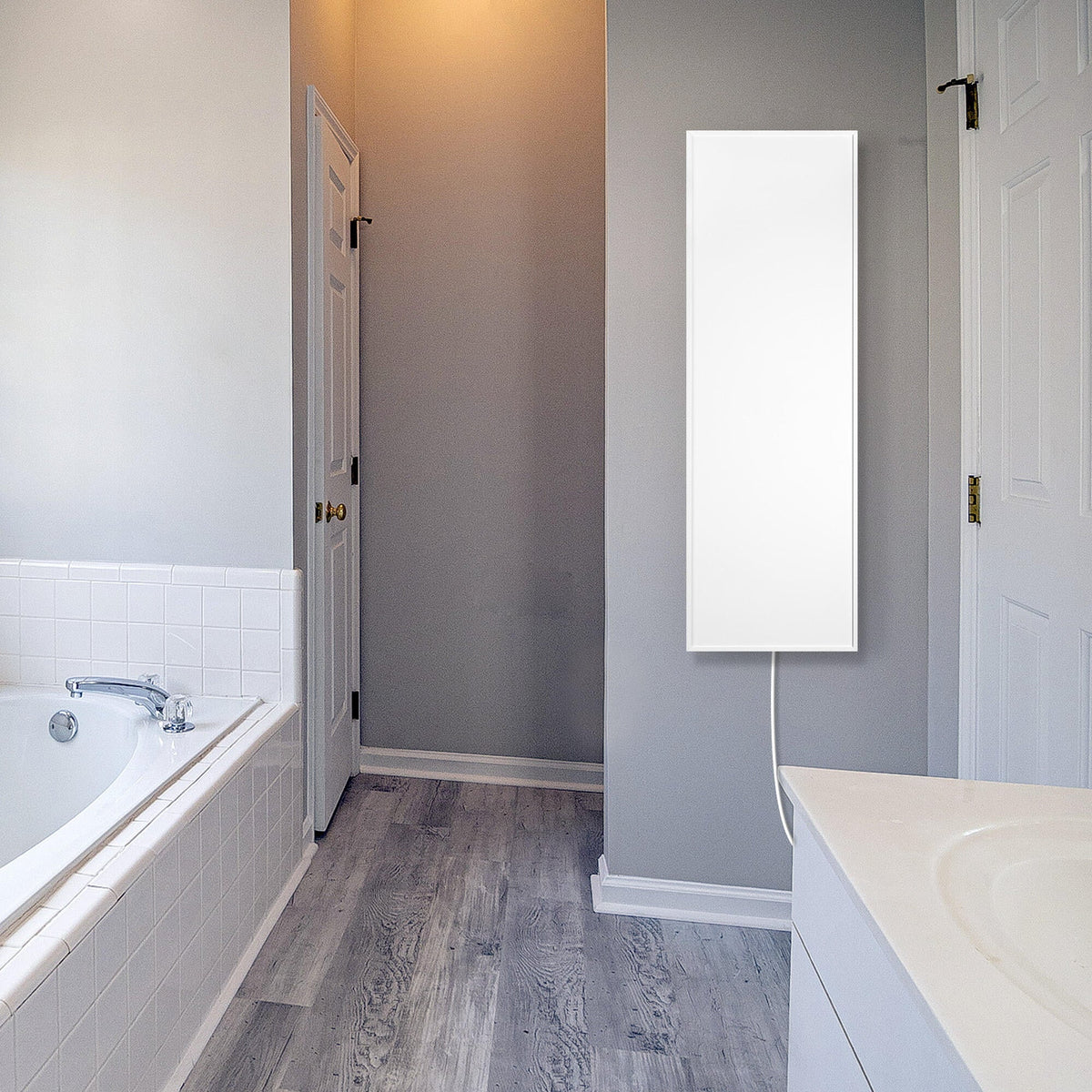 Ember Flex Radiant Panel Heater - White - 300W - 35” x 12” - Dual Connection