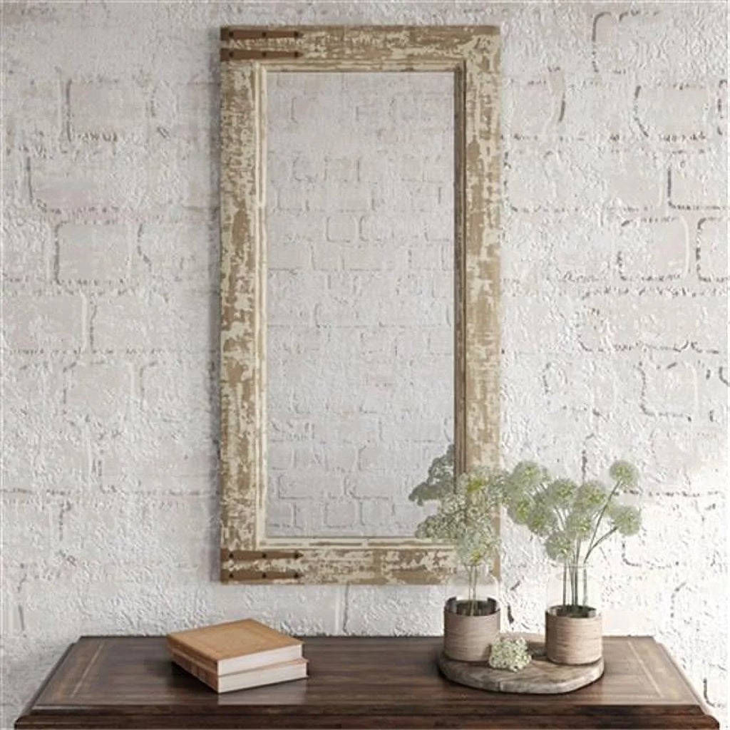 Aspire Home Accents 7401 Sonali Farmhouse Wall Mirror, Brown