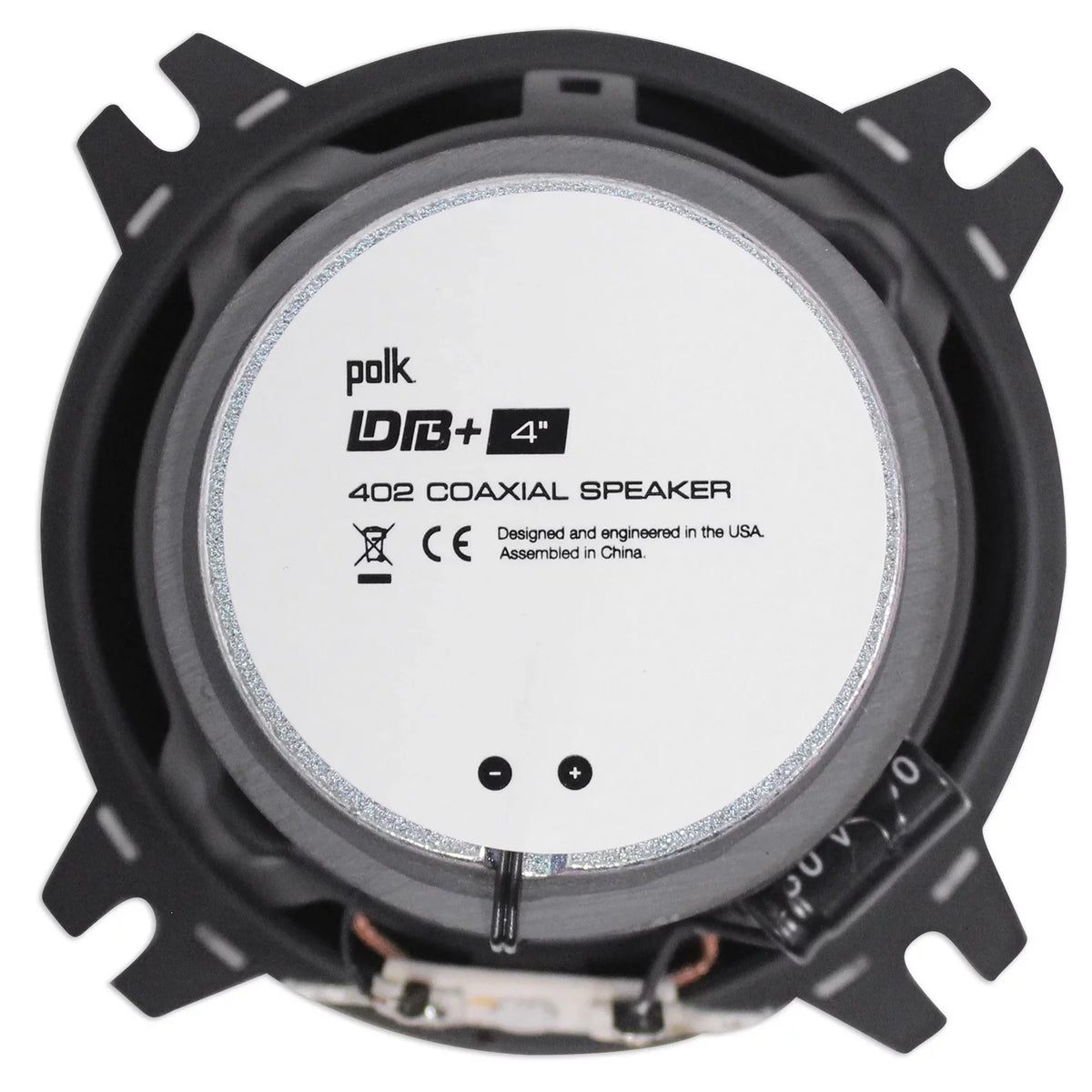 (2) Polk Audio DB402 4" 270w Car/Marine/ATV/Motorcycle Speakers+Speaker