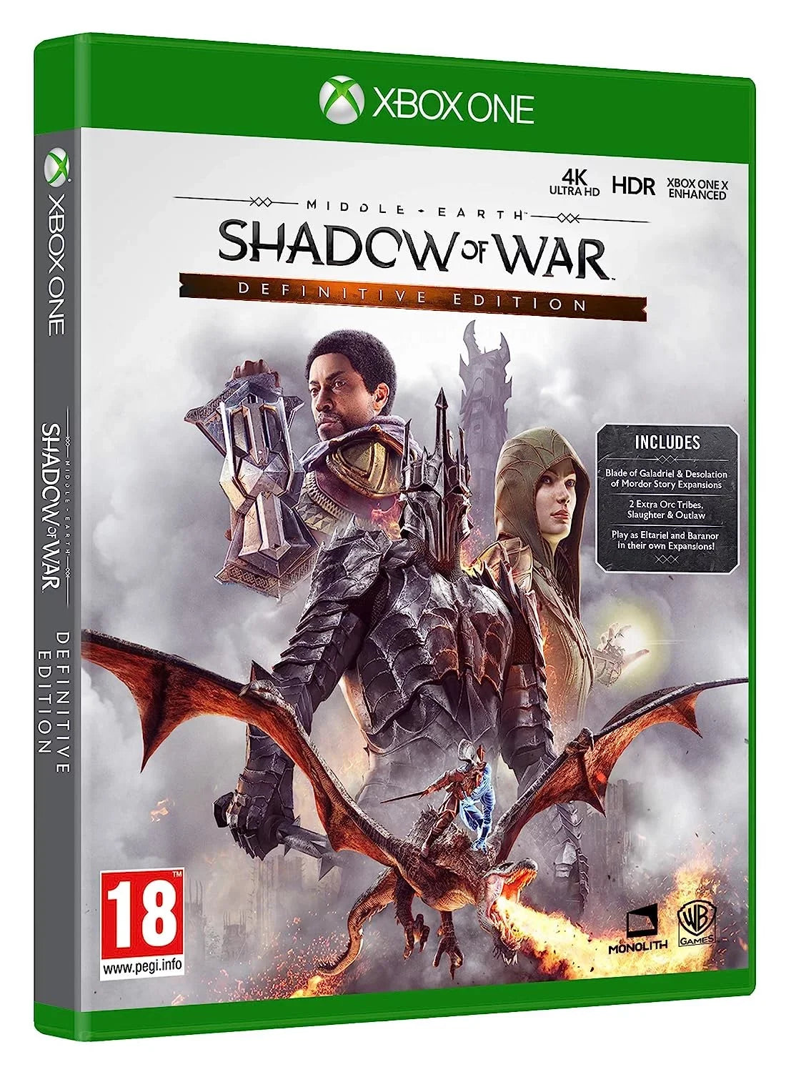 Middle Earth Shadow of War (XONE / Xbox One) Definitive Edition