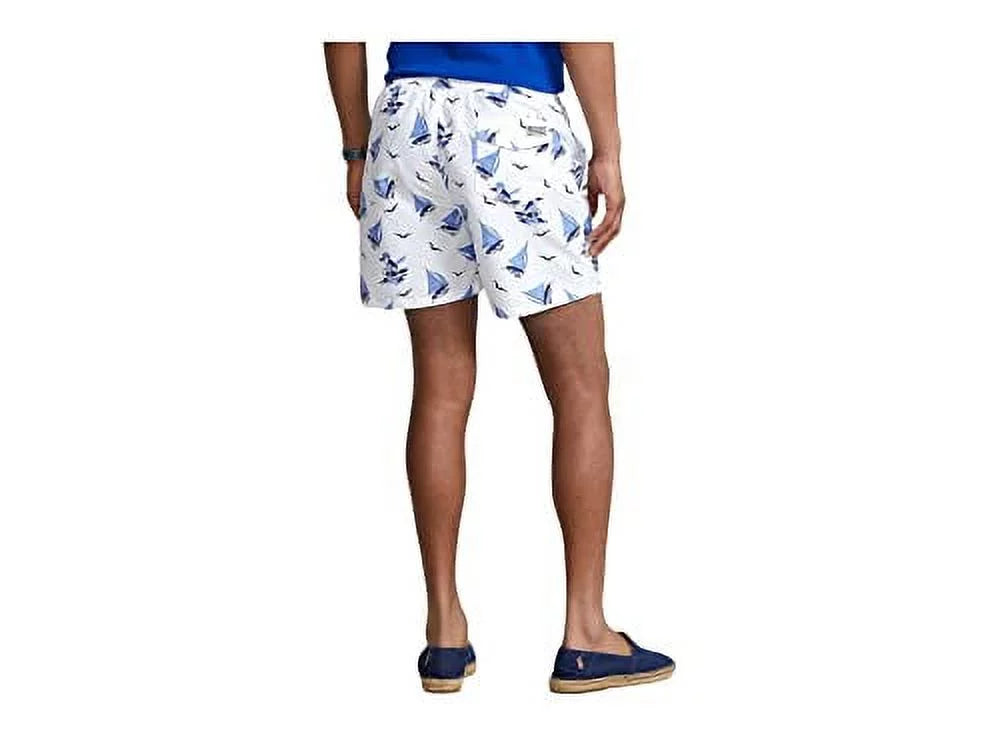 Polo Ralph Lauren Mens Sailboat Printed Beachwear Swim Trunks