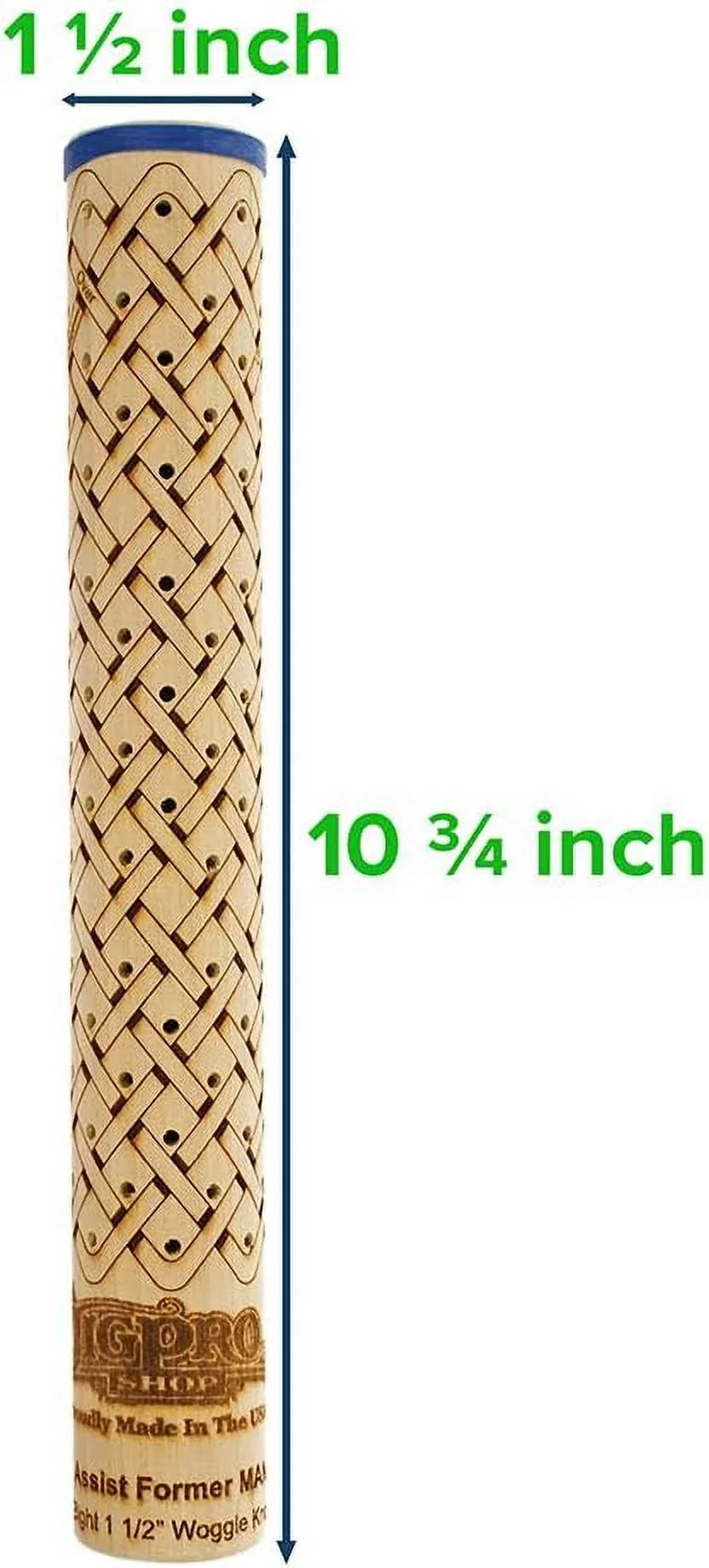 Easy Assist Mandrels – Knot Tying Tool – Includes Pins And Rubber Bands (1 1/2 Inch, 7 Bight)