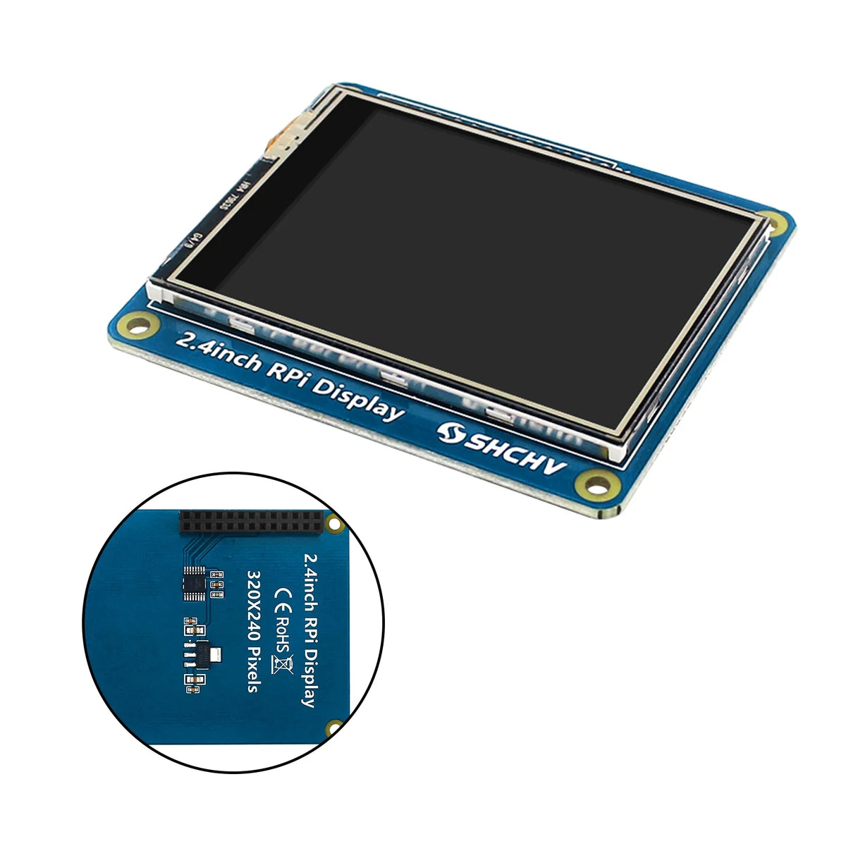 2.4" Touch Display TFT LCD 320*240 Pixel Display for Raspberry Pi 4B 3B+ Zero 2 W