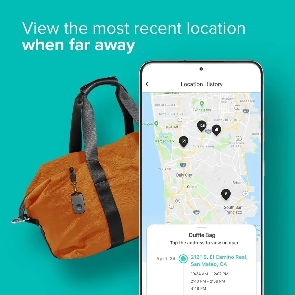 Tile Pro 2022 2-Pack. Powerful Bluetooth Tracker, Keys Finder and Item Locator for Keys, Bags, and More; Up to 400 ft Range. Liquid Phone Finder. iOS and Android Compatible.