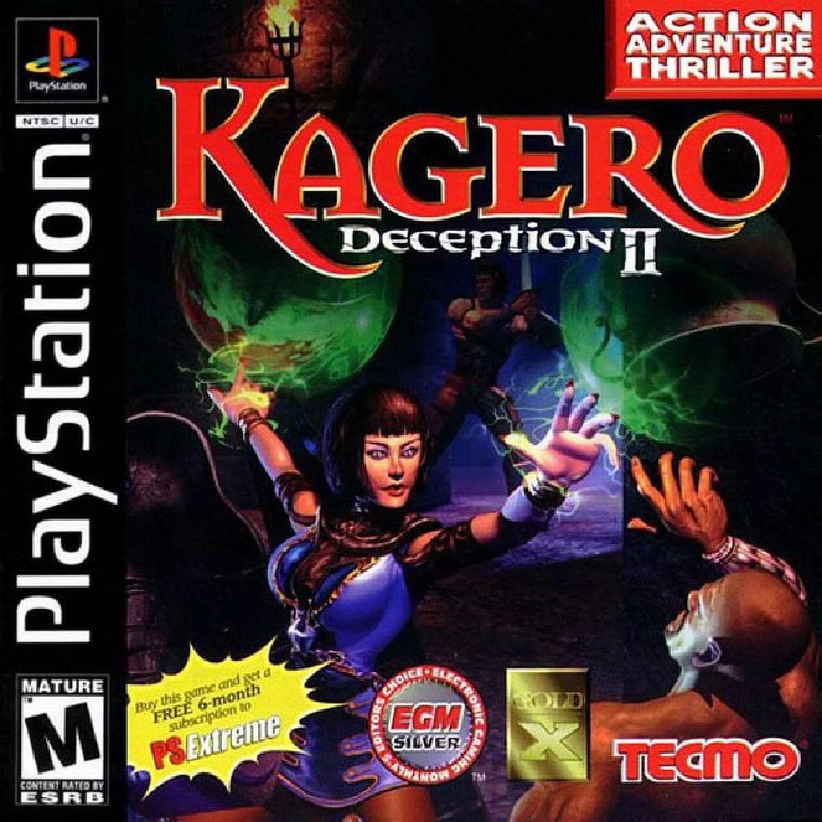 Restored Kagero: Deception II ( PlayStation 1, 1998) RPG Game (Refurbished)