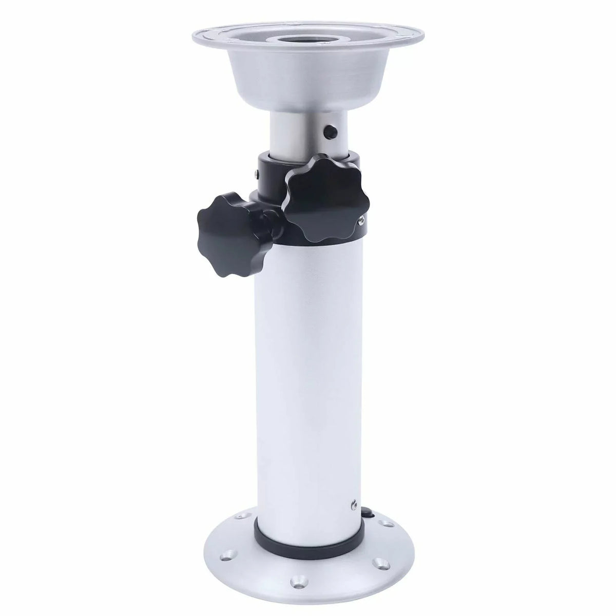 Miumaeov 16.9"-29.1"Adjustable Thickened Table Pedestal Stand Leg Base Mount Frame Aluminum Alloy Removable for RV Camper Marine Boat Caravan Motorhome Table