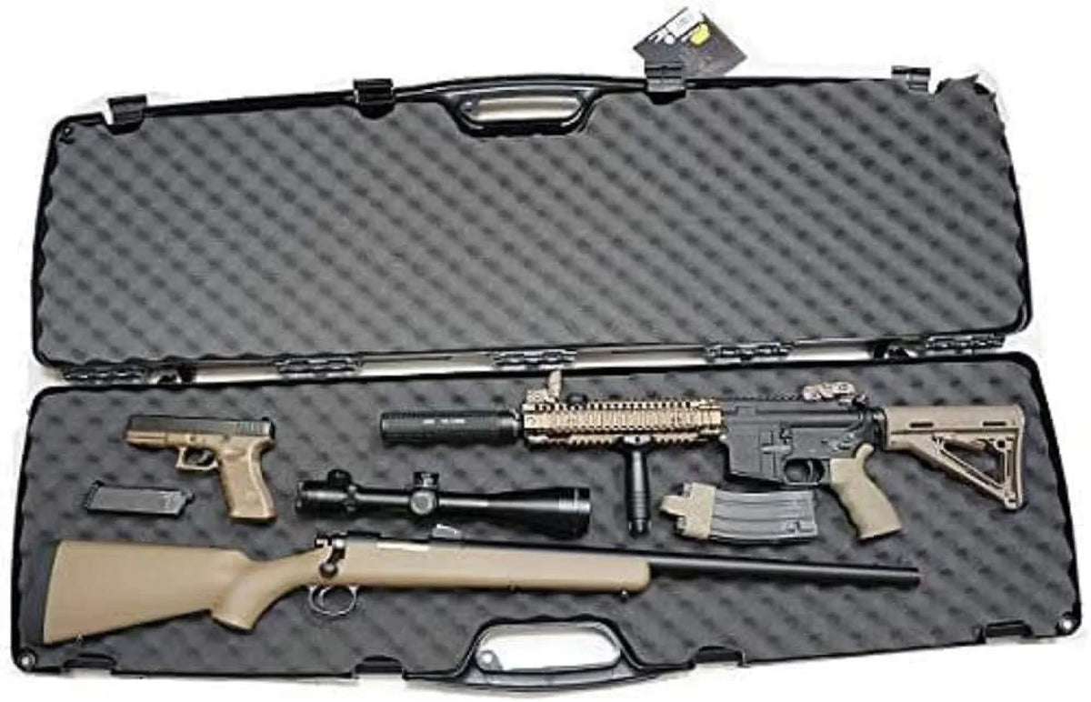 Plano SE Double Scoped Rifle/Shotgun Case, Black