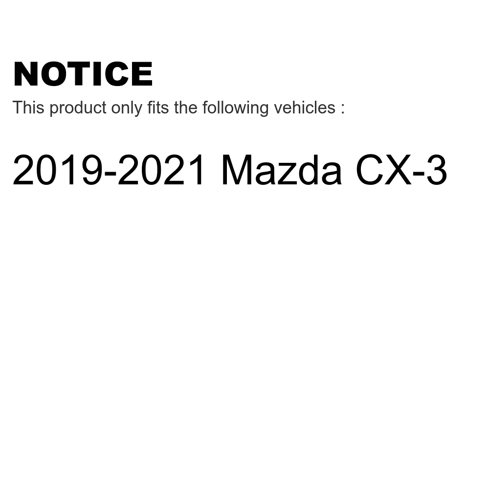 Front Rear Ceramic Brake Pads Kit For 2019-2021 Mazda CX-3 KTC-100525