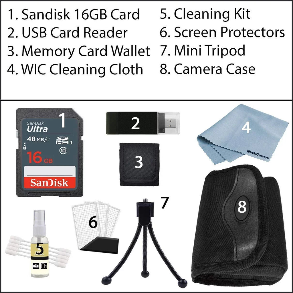 Powershot SX740 HS 4K Video Digital Camera Black + Basic Bundle