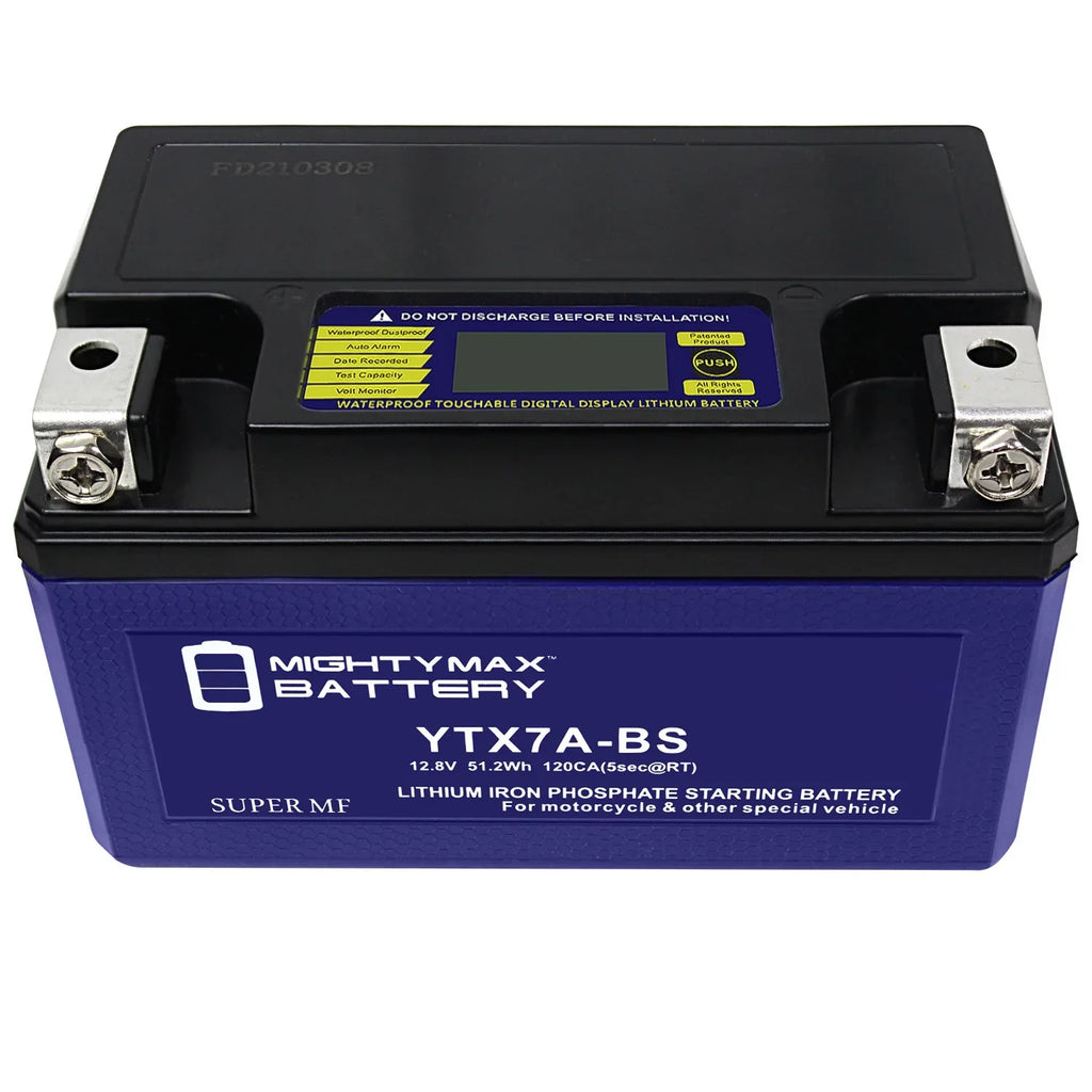 YTX7A-BS Lithium Replacement Battery Compatible with Peugeot Scooter 50 Tweet Evo 2014 - 2 Pack