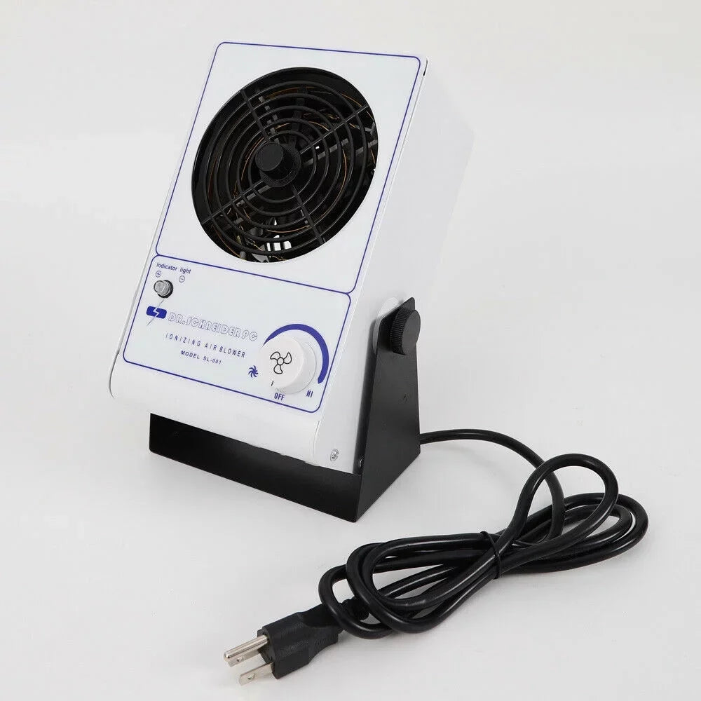 OUKANING 110V Ionizing Air Blower Ion Fan Discharge Static Eliminator Anti-Static Ionizer
