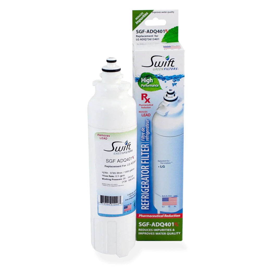 Swift Green Filters SGF-ADQ401 Rx Pharmaceutical Replacement for LT800P Refrigerators Liquid Filters(Pack of 2)