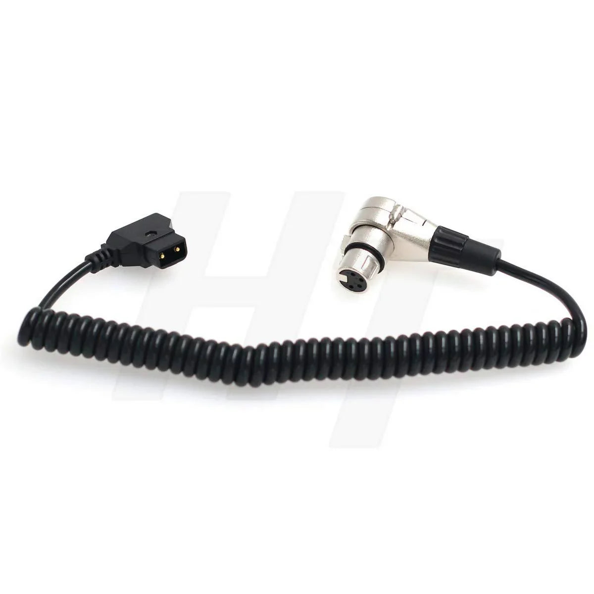 Right Angle XLR 4 Pin Female D-tap Coi Power Cable for F3 F5 Venice, C300 MKIII C700, Blackmagic