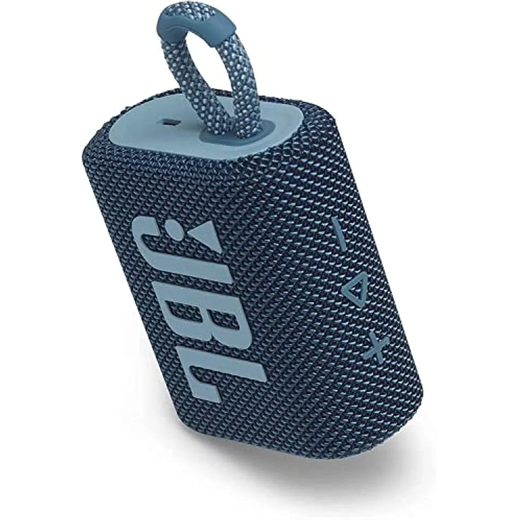 Restored JBL Go 3 Portable Liquid & Dustproof IP67 Outdoor Wireless Bluetooth Speaker (Blue) (Refurbished)
