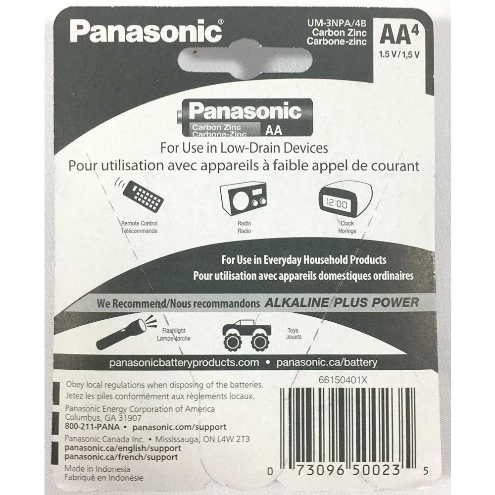 48 PCS AA Batteries Super Heavy Duty Power Carbon Zinc Double A Battery 1.5v