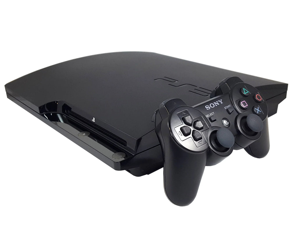 Restored PlayStation 3 PS3 Slim 120GB Video Game Console Black Controller HDMI (Refurbished)