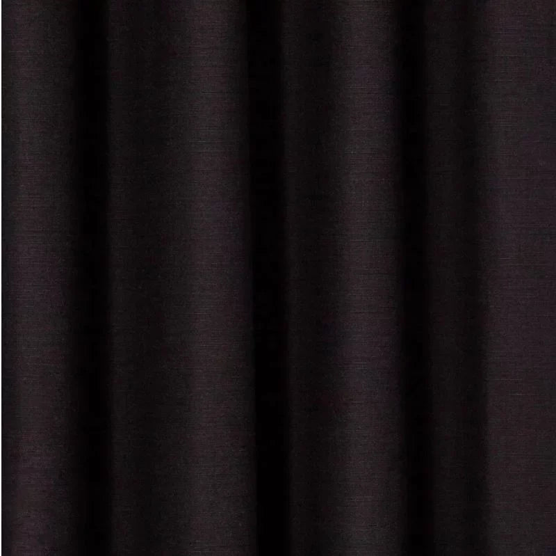 63"x50" Henna Blackout Curtain Panel Black - Project 62