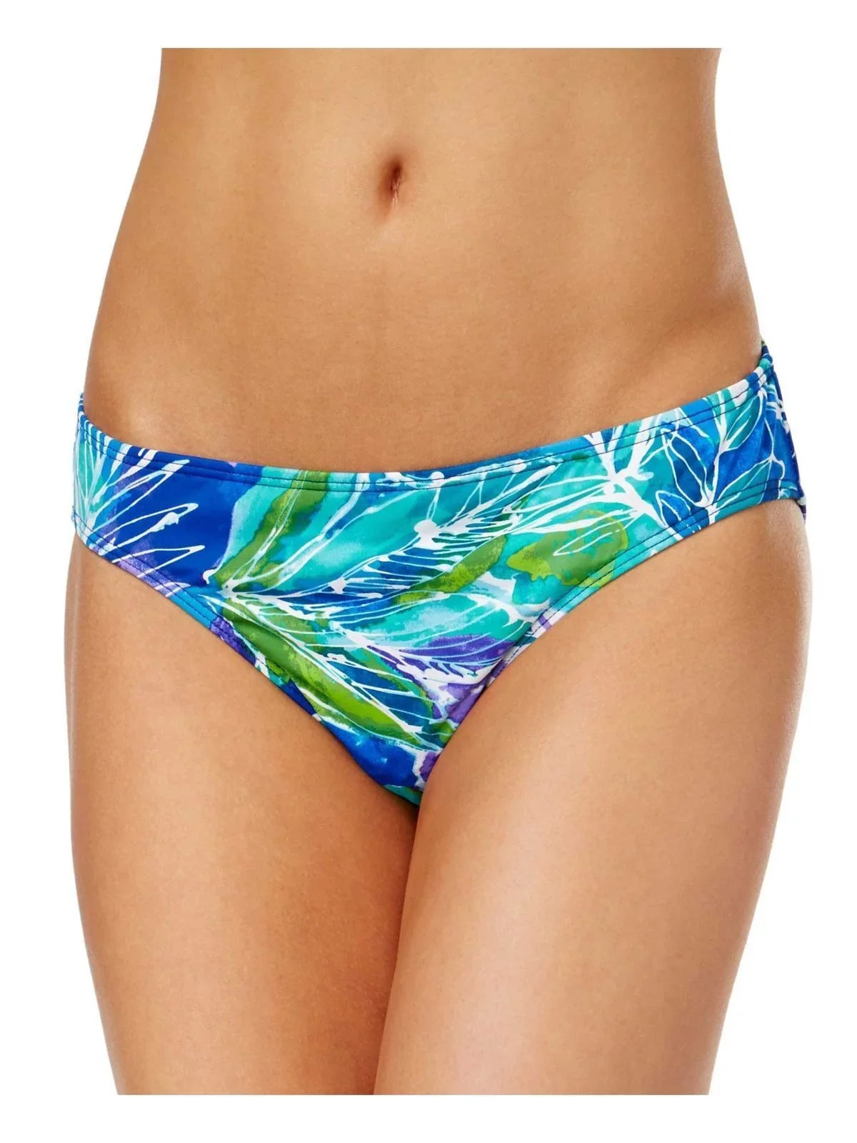 Ralph Lauren BLUE Tropical Hipster Bikini Swim Bottom, US 14